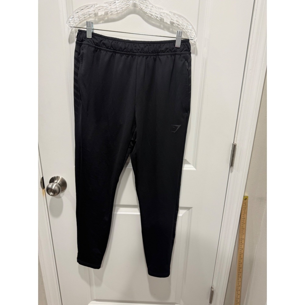 Gymshark Mens Joggers Tapered Performance Black Size M
